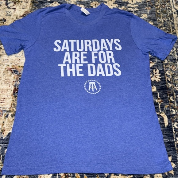SATURDAYS ARE FOR THE DADS Barstool Sports Blue Short Sleeve TShirt Bella Canvas - Picture 12 of 16